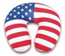 Memory Foam Neck Pillow,  American Flag Pattern (24 pcs/ctn)
