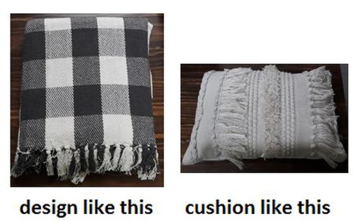 [PL501] 100% Cotton Throw Pillow (10 pcs/ctn)