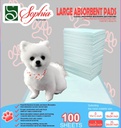 100 Sheet Absorbent Dog Training Pads (4 pcs/ctn)