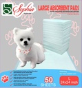 24" x 24" 50 Sheet Absorbent Dog Training Pads (8 pcs/ctn)