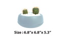 0.86LT Arrangement Flower Pot, Sky Blue (30 pc/ctn)