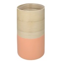 Salmon Bamboo Flower Pot, H5.5"xD6.3",  14x16cm (12 pc/ctn)