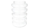 Clear Recycled glass Vase, H10.8"xD7.1",  27.5x18cm (4 pc/ctn)