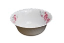 7" Opal Glass Rose Design Soup Bowl (36 pcs/ctn)