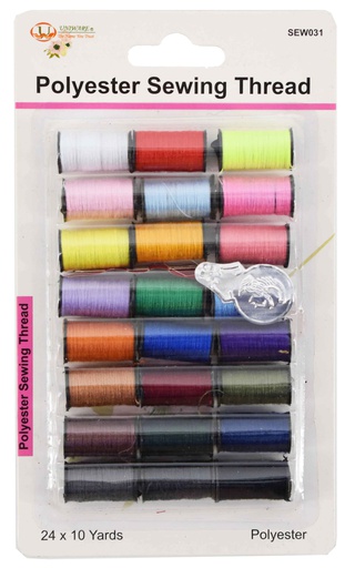 [SEW031] Sewing Thread and Threader, Mixed Color (288 pcs/ctn)
