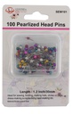 100 pc Pearled Pin Set, Mixed Colors (288 pcs/ctn)
