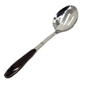 13" S.S. Slotted Spoon with Red Speckled Handle (72 pcs/ctn)