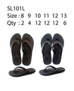 Large Men's Flip-Flop Beach Sandals, Mix Colors (48 pcs/ctn)
