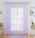 54"x84" Luna Voile Grommet Window Curtain, Light Purple (24 pc/ctn)