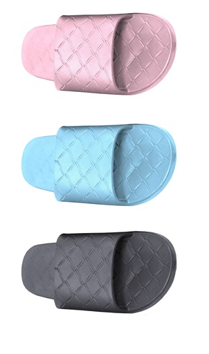 [SL303] Women's Two-Strap Slide On Slippers, Mix Colors (48 pcs/ctn)