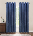 54"x84" Lila 54"x84" Elara 99% Blackout Grommet Window Curtain, 100% Polyester (12 pc/ctn)