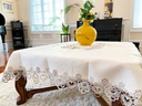 54"x72" Beige Lace Table Cloth (24 pcs/ctn)