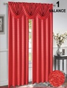 47"x 37" Mia Jacquard Window Curtain Valance with Beads (12 pc/ctn)