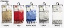 47"x 37" Mia Jacquard Window Curtain Valance with Beads (12 pc/ctn)