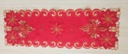 16"x54" Flower Table Cloth, Red/White (1000 pc/ctn)