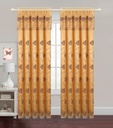 54"x84" Flower Embroidered Window Curtain (12 pcs/ctn)