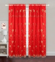 54"x84" Flower Embroidered Window Curtain (12 pcs/ctn)