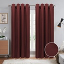 54"x 84" Alexa 99% Blackout Grommet Window Curtain, Faux Linen, 100% Polyester (12 pc/ctn)