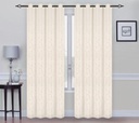 54"x84" Ivory Leaf Patten Window Curtain (12 pcs/ctn)