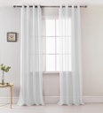 54"x84" White Window Curtain (12 pcs/ctn)