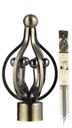 66-120" Brass Plated Curtain Rod (10 pc/ctn)