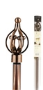 66-120" Copper Plated Curtain Rod (10 pc/ctn)