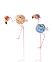 Metal Flamingo Garden Stake, 10X30X61cm (12 pc/ctn)
