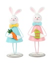 Metal Rabbit Easter  Décor , 10.5x10x28cm (24 pc/ctn)