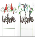 Metal Bird Garden Stake, 55x53x2.5cm  (12 pc/ctn)