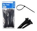 100pc 6" Nylon Zip Ties, 0.14" W, , Mixed Colors (48 bag/ctn)