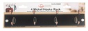 4 Nickel Mountable Hooks Brown Hangers (12 pcs/ctn)