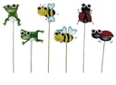 Metal Frog/Bee/Ladybug Stake (36 pcs/ctn)