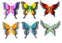 Metal Butterfly Wall Decoration (12 pcs/ctn)