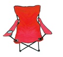 34" Polyester Red Folding Chair with Bag (8 pcs/ctn)