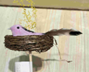 Bird in Nest on a Stick, 10x6cm (288pcs/ctn)