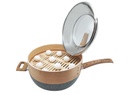 28" Wooden Steamer Wok Pot (1 sets/ctn)