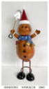 Metal Gingerbread Boy with Santa Hat, 14x9x32cm (1PC/opp bag
12PCS/CTN)