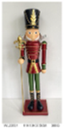 Metal Nutcracker Decor, 11x10x37.5cm (1PC/opp bag
12PCS/CTN)