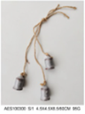 Metal Christmas Bell Hanging, 4.5x4.5x6.5/60cm (1PC/opp bag
24PCS/CTN)