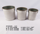 3 Size Metal Flower Pot Set (10 sets/ctn)