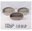 3 Set Iron Flower Planter, 36*22*18.5 CM, 33*19*16.5 CM, 30*16*14.5 CM (4 sets/ctn)