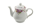 1120ml Porcelain Tea Pot, Pink Flower (12 pc/ctn)