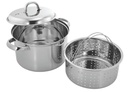 4QT Stainless Steel Steamer Pot Set (6 sets/ctn)