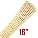 50 pc 16"x5mm Bamboo BBQ Skewers (50 bags/ctn)