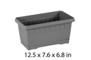 6LT Drop Balcony Pot Flower Pot, 320X195X175mm (30 pc/ctn)