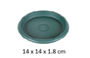 5.5" Flowerpot Tray, Green (10 pc/ctn)