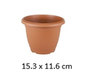 1LT Villa Flower Pot with Tray, 153X116mm (120 pc/ctn)