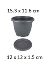 1LT Villa Flower Pot, 153X116mm (120 pc/ctn)