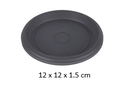 4.75" Flowerpot Tray, Grey (10 pc/ctn)
