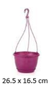 6LT Safir Macrome Hanging Pot, 265(245)X165mm (60 pc/ctn)